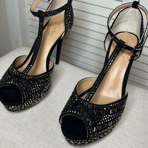 Thalia Sodi Chace Embellished Platform Pumps - Women's